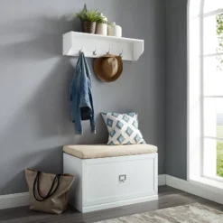 Harper Entryway Shelf White - Crosley -Safavieh Outlet Store GUEST a33efebb 141b 4dab 8e9c 98de1c1ddf37