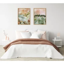 18" X 24" Sylvie Landscape 04 Framed Canvas By Annie Quigley Natural - Kate & Laurel All Things Decor -Safavieh Outlet Store GUEST a46dc5b6 05e6 4a25 a6ce ff1e7ce0fb94