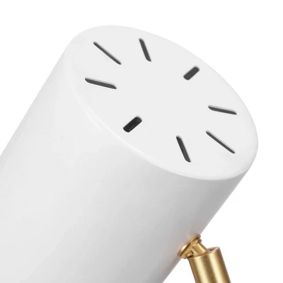 15" Novogratz X Globe Athena White Desk Lamp - Globe Electric 4 15" Novogratz X Globe Athena White Desk Lamp - Globe Electric - Image 4