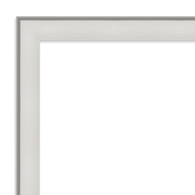 33" X 27" Non-Beveled Imperial White Wall Mirror - Amanti Art 2 33" X 27" Non-Beveled Imperial White Wall Mirror - Amanti Art - Image 2