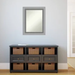 24" X 30" Non-Beveled Peak Polished Nickel Wall Mirror - Amanti Art -Safavieh Outlet Store GUEST a6faac02 e9c5 4d93 acd4 cc51a181036e