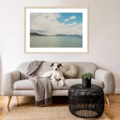 42" X 30" The Beautiful English Channel By Laura Evans Framed Wall Art Print Light Brown - Amanti Art -Safavieh Outlet Store GUEST a8e208d1 5937 4c24 b905 ad9bf60b06dd