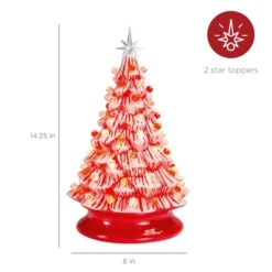 Best Choice Products 15in Pre-lit Ceramic Christmas Tree W/ Cord, Hand-Painted Decoration -Safavieh Outlet Store GUEST a921527d b289 46a0 835e 0c5afcc49258