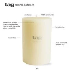 TAG Chapel Paraffin Wax Candle -Safavieh Outlet Store GUEST a9e1750d 8d2b 42c2 b46f 920b58d21723