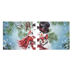 Evergreen Snowman Snuggles Sassafras Switch Puzzle Mat 11.5 X 10 Inches Indoor And Outdoor Decor -Safavieh Outlet Store GUEST ab2f8053 87bb 43f7 b277 7cf51bcc2ed9