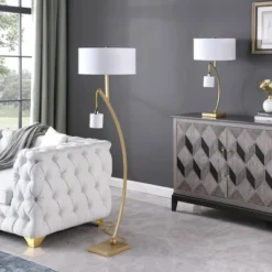 59" Contemporary Arc With Hanging Pendulum Metal Floor Lamp Gold - Ore International 12 59" Contemporary Arc With Hanging Pendulum Metal Floor Lamp Gold - Ore International -Safavieh Outlet Store GUEST ac4bc816 9656 452f a176 d22b4bdf9eb4