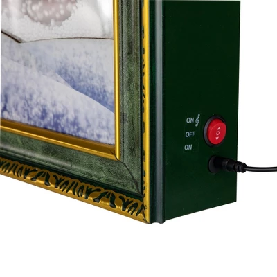 Northlight 31" LED Lighted Musical Snowing Santa Wall Plaque 3 Northlight 31" LED Lighted Musical Snowing Santa Wall Plaque - Image 3