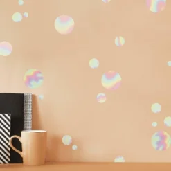 Holographic Circle Peel And Stick Wall Decal - RoomMates -Safavieh Outlet Store GUEST ad7267c8 6d52 4047 981e 0ed911f6d922