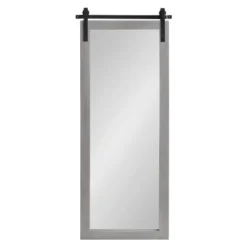 18" X 50" Cates Full Length Wall Mirror Gray - Kate & Laurel All Things Decor