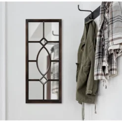 13" X 30" Cassatt Rectangle Wall Mirror Bronze - Kate & Laurel All Things Decor -Safavieh Outlet Store GUEST ae0dff70 f674 4c30 8a58 6ad8be3185a9