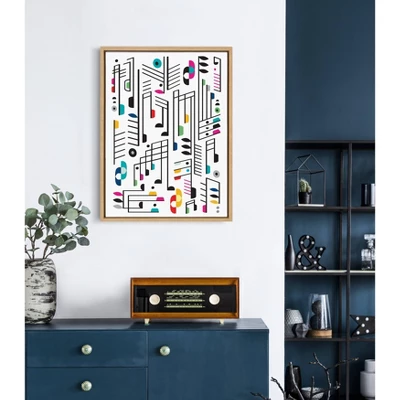 18" X 24" Sylvie Music Notes Framed Canvas Wall Art By Rachel Lee Natural - Kate And Laurel 6 18" X 24" Sylvie Music Notes Framed Canvas Wall Art By Rachel Lee Natural - Kate And Laurel - Image 6