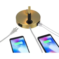 Possini Euro Design Possini Euro Kinzie Desk Lamp With Power Outlet And USB Ports Warm Gold -Safavieh Outlet Store GUEST af6f02d7 6a86 4d2c aec1 7e63309b7310