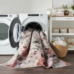 Nourison Washables Floral Indoor Non-Skid Area Rug -Safavieh Outlet Store GUEST af723828 ca26 4a6e 9021 beaac47ce03d