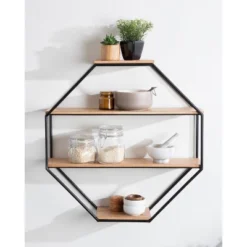 Lintz Octagon Floating Wall Shelves - Kate & Laurel All Things Decor 13 Lintz Octagon Floating Wall Shelves - Kate & Laurel All Things Decor -Safavieh Outlet Store GUEST b0fcd6d4 123e 4155 ae4f 5b43ebf536fb