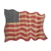 Metal American Flag Indoor Outdoor Wall Decor Red - Olivia & May