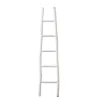 16.5"x70" Decorative Painted Wood Ladder White - Storied Home