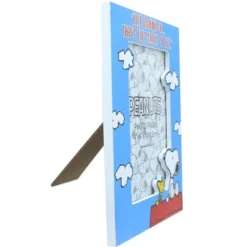 Silver Buffalo Peanuts Snoopy And Woodstock "Keep Looking Up" Die-Cut Photo Frame | 4 X 6 Inch