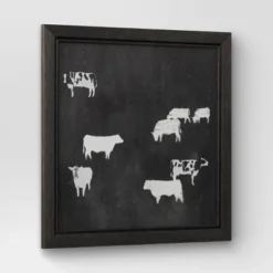 (Set Of 2) 12" X 12" Cow Collection II Framed Wall Canvases - Threshold™ -Safavieh Outlet Store GUEST b344498b 2140 4a52 b3be 29b42cd41f2d