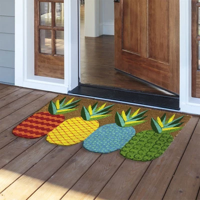 Briarwood Lane Pineapple Coir Doormat Everyday Natural Fiber Outdoor 30" X 18" 1 Briarwood Lane Pineapple Coir Doormat Everyday Natural Fiber Outdoor 30" X 18"