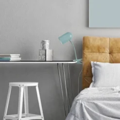 15" Carter Clip-Arm Desk Lamp With Adjustable Gooseneck Matte Teal - Globe Electric -Safavieh Outlet Store GUEST b55d5c9e e168 4b24 a5ac 6fad21506a5f