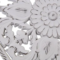 (Set Of 2) 15.5" X 31.5" Botanical Wood Carved Wall Panel White -Safavieh Outlet Store GUEST b579cd5b 4a43 4ebd ba66 d41c262ac221