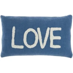 12"x21" Oversize Life Styles 'Love' Tufted Lumbar Throw Pillow - Mina Victory -Safavieh Outlet Store GUEST b60bbca1 78cb 463f 88a7 f5dce4280677