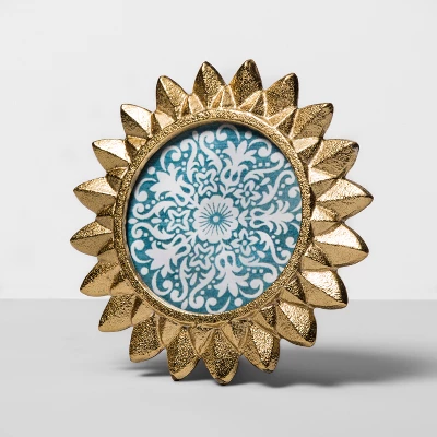 4" X 4" Cast Sunburst Frame Gold - Opalhouse™ 1 4" X 4" Cast Sunburst Frame Gold - Opalhouse™