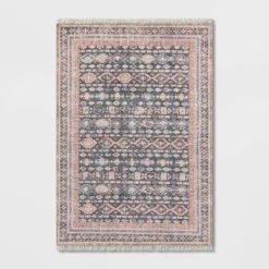Alexandra Floral Printed Border Persian Rug Blush - Opalhouse™ -Safavieh Outlet Store GUEST b64cccec 5c26 44cb bb19 1be2036f9757