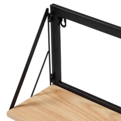 Honey-Can-Do Small Laundry Wall Shelf With Wood Light Oak -Safavieh Outlet Store GUEST b6887a91 9e1e 469e b19a 1fc2b51d287d