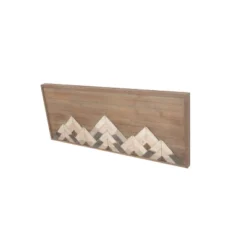 Wood Geometric Mountain Wall Decor Brown - Olivia & May -Safavieh Outlet Store GUEST b7f303c2 7b51 4d79 83e6 37c03b4b748d