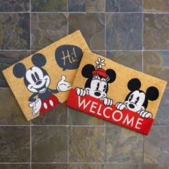 Mickey Mouse 2pk Hi And Welcome Coir Door Mats -Safavieh Outlet Store GUEST b899d5e4 bec8 4dee 92ec 79c76afbf0a6
