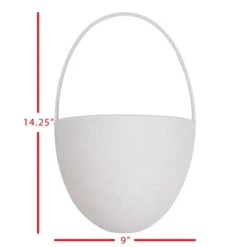 Textured Wall Pocket Gray Metal - Foreside Home & Garden -Safavieh Outlet Store GUEST b937de03 e801 42f7 be5f db9f6e6ff6d8