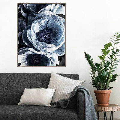 22" X 30" Peony Blue Petals III By Ashley Aldridge Framed Canvas Wall Art Gray Wash - Amanti Art 5 22" X 30" Peony Blue Petals III By Ashley Aldridge Framed Canvas Wall Art Gray Wash - Amanti Art - Image 5