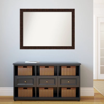 42" X 31" Non-Beveled William Mottled Bronze Narrow Wall Mirror - Amanti Art 5 42" X 31" Non-Beveled William Mottled Bronze Narrow Wall Mirror - Amanti Art - Image 5
