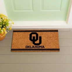 Evergreen University Of Oklahoma Logo Turf Mat, Brown- 28 X 16 Inches Indoor Outdoor Doormat -Safavieh Outlet Store GUEST bd47413b 5852 44e5 985a ec746f5f3dab