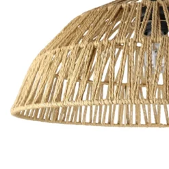 77" Metal And Rattan Bowl Boho Floor Lamp Black - River Of Goods -Safavieh Outlet Store GUEST bda4301f 3ead 4baa 8a27 a4d02468eec0