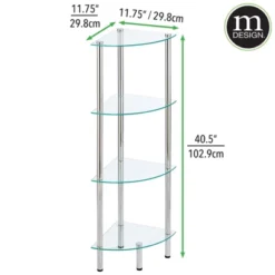 MDesign Household Floor Storage Corner Tower, 4 Tier 19 MDesign Household Floor Storage Corner Tower, 4 Tier -Safavieh Outlet Store GUEST bf8e2320 b988 4d26 80f0 1c2f37fb8f15