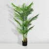 Forever Leaf 72" Artificial Palm Tree In Black Pot, Indoor Artificial Plant For Home Decor
