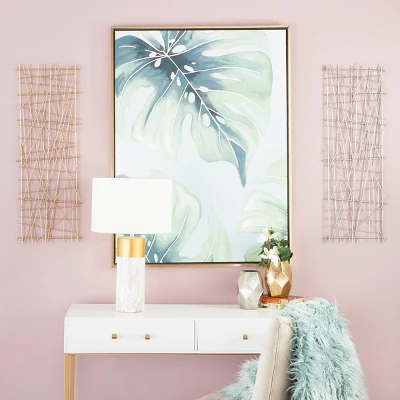 Set Of 2 Metal Geometric Overlapping Lines Wall Decors - CosmoLiving By Cosmopolitan 7 Set Of 2 Metal Geometric Overlapping Lines Wall Decors - CosmoLiving By Cosmopolitan - Image 7