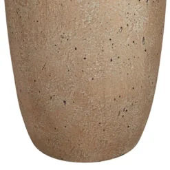 Regency Hill Rustic Farmhouse Table Lamps 25 1/2" High Set Of 2 Beige Oatmeal Fabric Drum Shades For Living Room Bedroom House -Safavieh Outlet Store GUEST c170880a 61ca 4840 b0d4 0219e13cbcd1