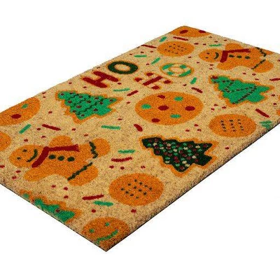 1'4" X 2'4" Christmas Cookie Swap Indoor/Outdoor Coir Doormat Red/Green/Brown - Entryways 3 1'4" X 2'4" Christmas Cookie Swap Indoor/Outdoor Coir Doormat Red/Green/Brown - Entryways - Image 3