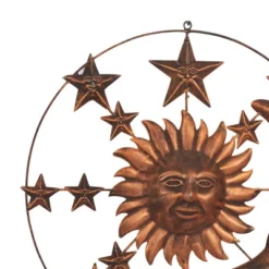 Metal Sun And Moon Indoor Outdoor Wall Decor With Stars Bronze - Olivia & May -Safavieh Outlet Store GUEST c2c37f12 aca0 4e7d 9643 2c3b5ea9b0bc