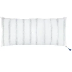 White With Blue Stripes Down Alternative So Soft Linen Pillow - Anaya -Safavieh Outlet Store GUEST c32d9aa2 3262 430c 8e4d f74a78fedbec
