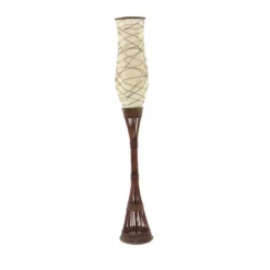 Traditional Bamboo Floor Lamp Brown - Olivia & May 7 Traditional Bamboo Floor Lamp Brown - Olivia & May -Safavieh Outlet Store GUEST c459cad5 9e1c 45d1 b3b4 d8dd18095380