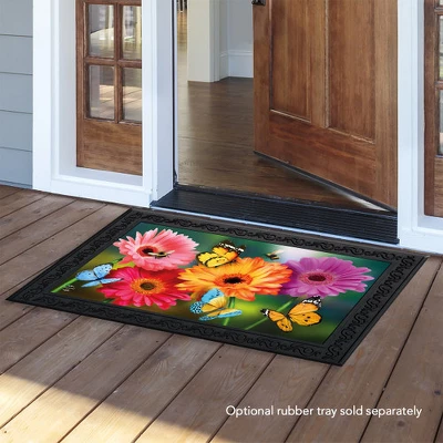 Garden Gerber Daisies Spring Doormat Indoor Outdoor 30" X 18" Briarwood Lane 2 Garden Gerber Daisies Spring Doormat Indoor Outdoor 30" X 18" Briarwood Lane - Image 2