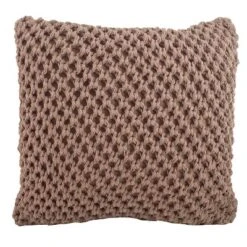 20"x20" Oversize Knitted Design Square Throw Pillow - Saro Lifestyle -Safavieh Outlet Store GUEST c5d3763e 51aa 4663 9a82 cec69e831a38
