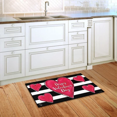 Briarwood Lane Striped Valentine's Heart Primitive Doormat Holiday Indoor Outdoor 30" X 18" 3 Briarwood Lane Striped Valentine's Heart Primitive Doormat Holiday Indoor Outdoor 30" X 18" - Image 3