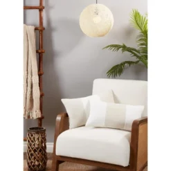 Saro Lifestyle Saro Lifestyle Throw Pillow Cover With Band Design -Safavieh Outlet Store GUEST c5f7682d 61de 4790 bb72 1f9ca5dd4bd1