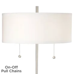 360 Lighting Nikola Modern Accent Table Lamps 23 3/4" High Set Of 2 Silver With USB And AC Power Outlet In Base White Drum Shade For Bedroom Home Desk 11 360 Lighting Nikola Modern Accent Table Lamps 23 3/4" High Set Of 2 Silver With USB And AC Power Outlet In Base White Drum Shade For Bedroom Home Desk -Safavieh Outlet Store GUEST c6153f18 1d41 4740 856c 8972b8528a7b