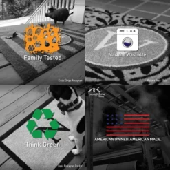 2'x3' ColorStar Deco Grid Door Mat Navy - Bungalow Flooring -Safavieh Outlet Store GUEST c6b6a7a9 4eb4 46e4 adb5 94b131214201 2